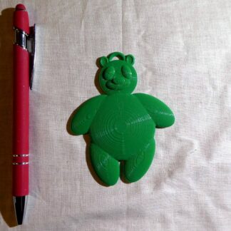 Koriste 10., väri: vihreä, leveys: 9cm, korkeus: n.12cm, paksuus: 6mm