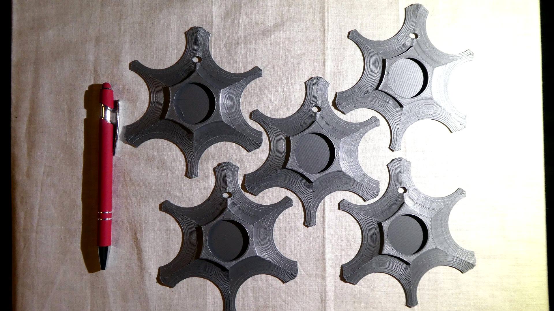 Koristekehys 6, väri: hopea, koko: halkaisija n. 12cm, paksuus n. 6mm, sisäkehys: halkaisija n. 32mm - Image 3