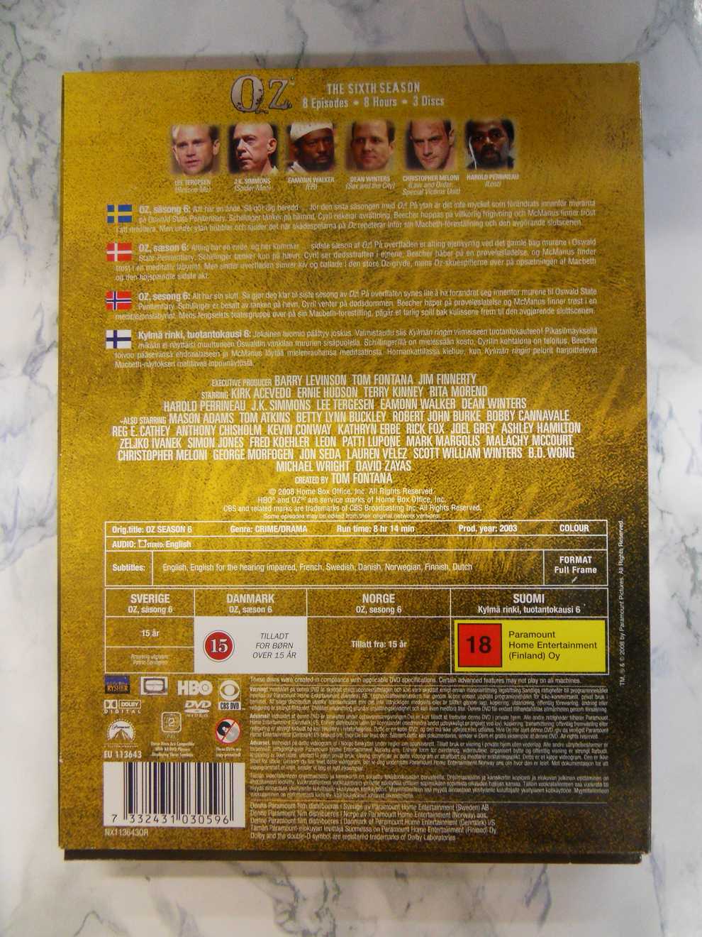 OZ, 6. tuotantokausi (DVD) - Image 2