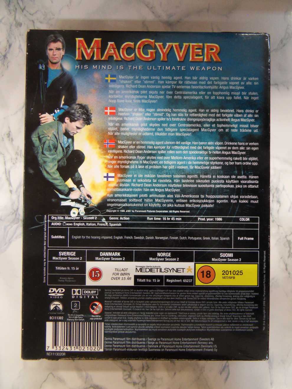 MacGyver, 2. tuotantokausi (DVD) - Image 2
