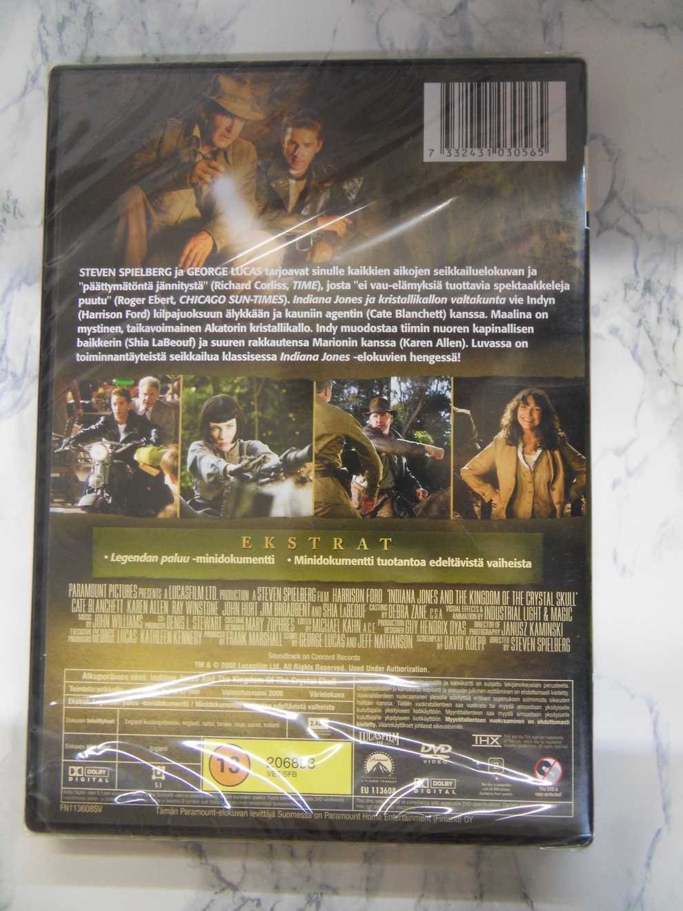Indiana Jones ja Kristallikallon valtakunta (DVD) Uusi muoveissa - Image 2