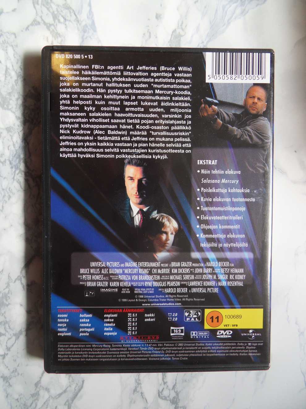 Salasana Mercury (DVD) - Image 2