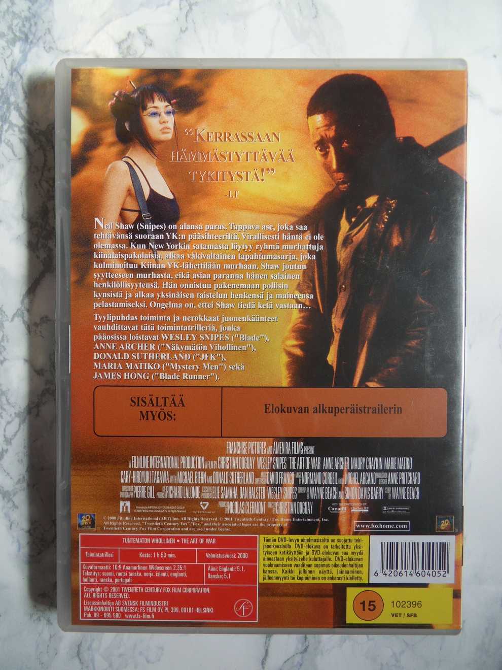 Tuntematon Vihollinen (DVD) - Image 2
