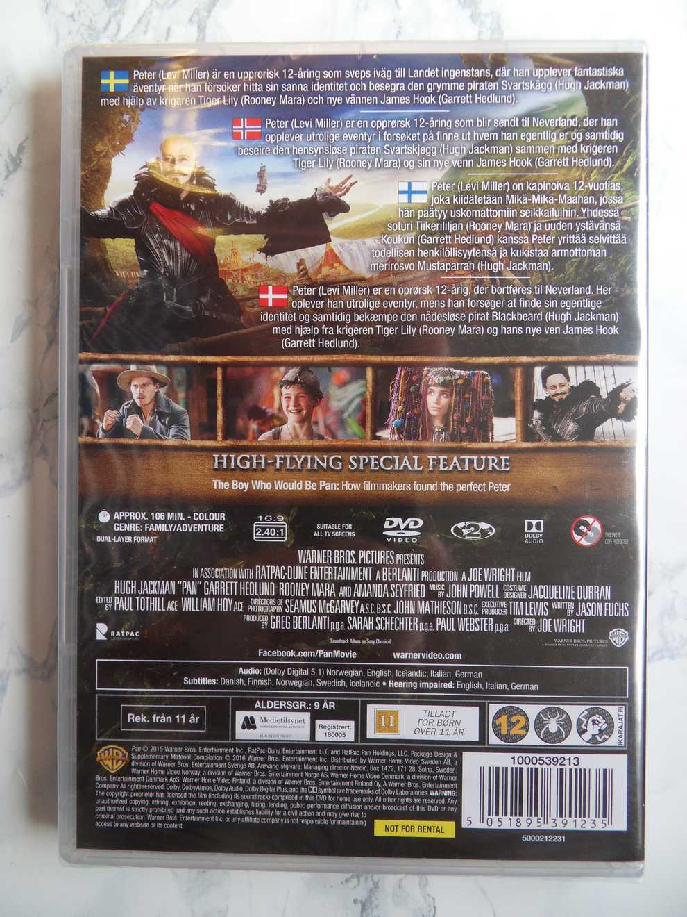 Pan (DVD) (UUSI MUOVEISSA) - Image 2