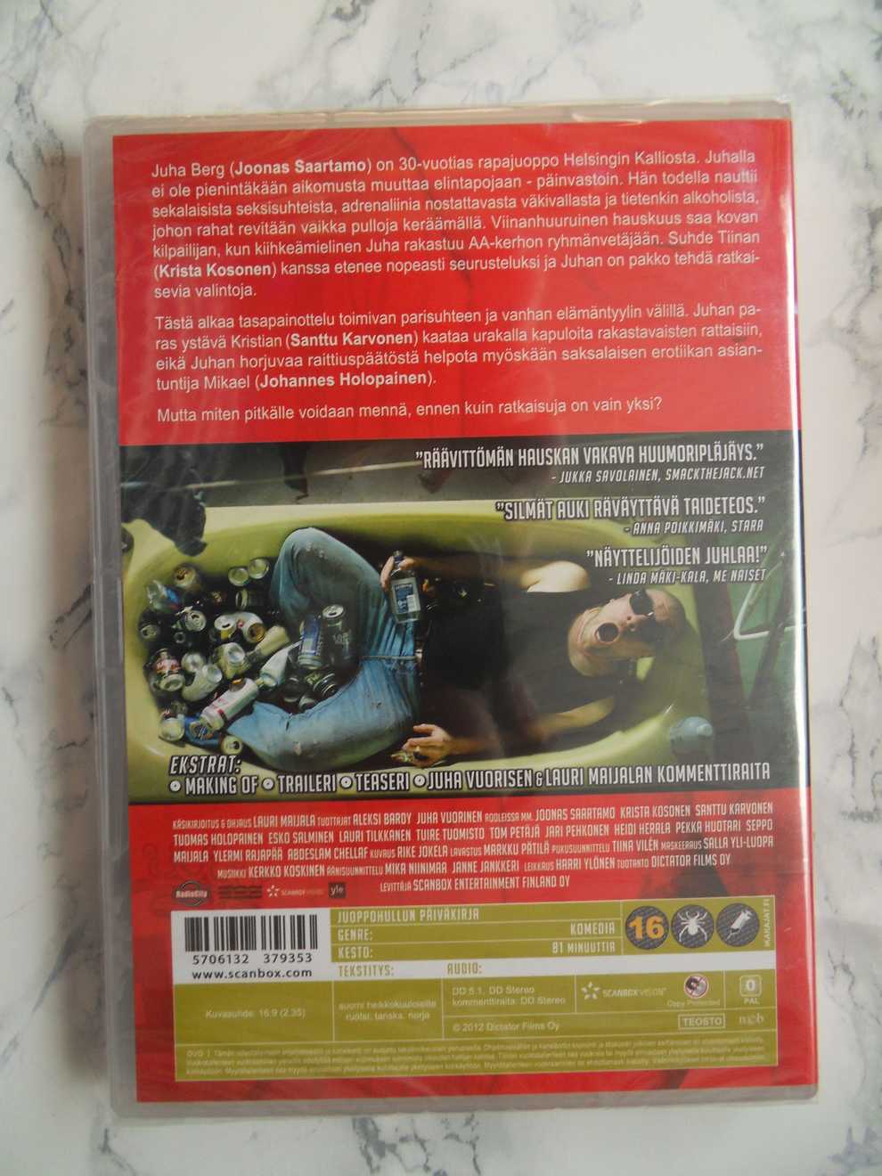 Juoppohullun päiväkirja (DVD) (UUSI MUOVEISSA) - Image 2
