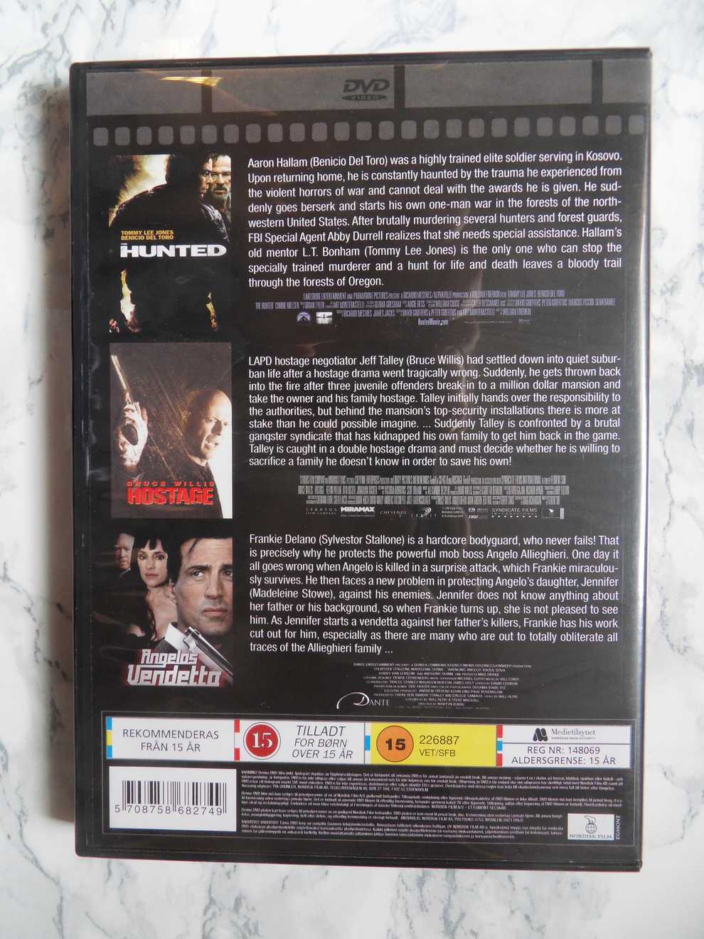 Men of Action - Hunted, Hostage, Angelos Vendetta (DVD) - Image 2