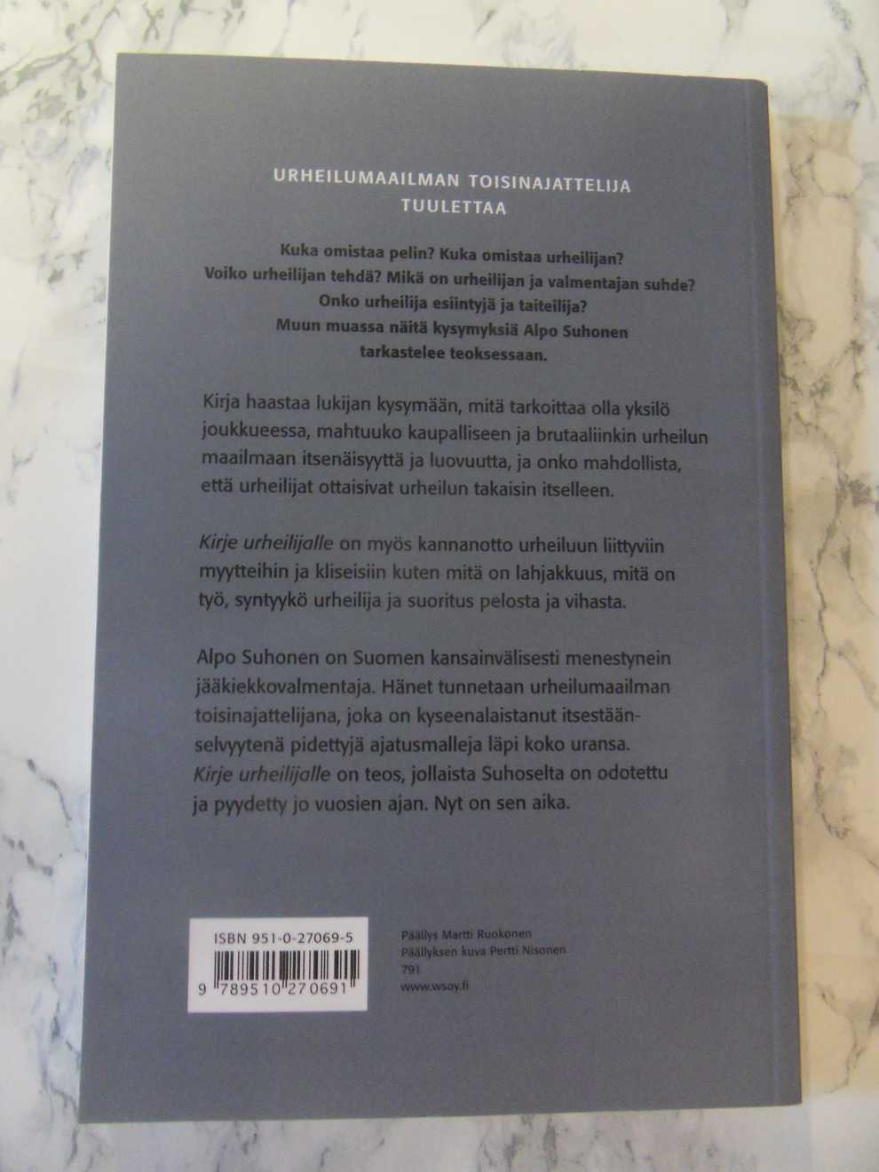 Kirje Urheilijalle, Alpo Suhonen - Image 2