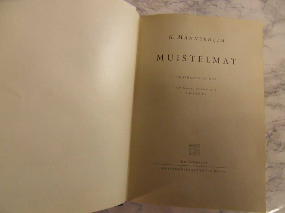 Muistelmat - I osa, G. Mannerheim - Image 2