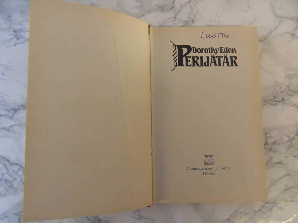 Perijätär, Dorothy Eden - Image 2