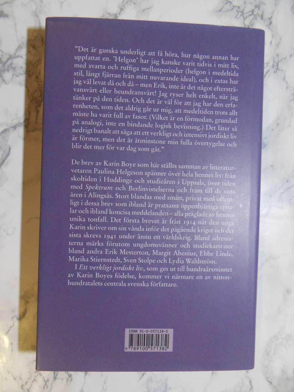 Ett verkligt jordiskt liv - Brev, Karin Boye - Image 2