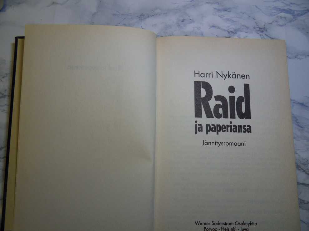 Raid ja paperiansa, Harri Nykänen - Image 2