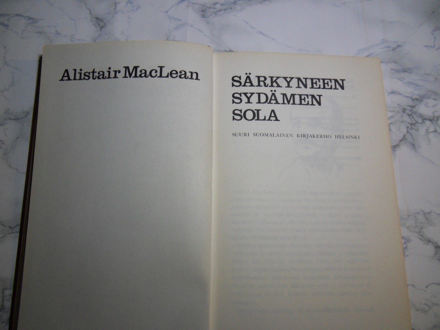 Särkyneen sydämen sola, Alistair MacLean - Image 2