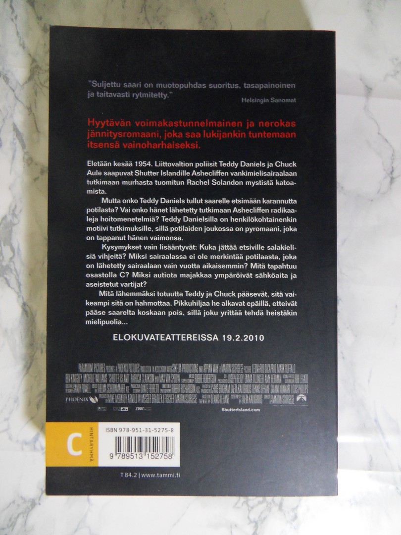 Suljettu saari, Dennis Lehane - Image 2