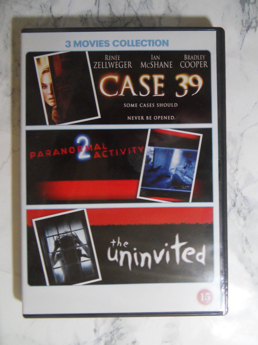 Case 39, Paranormal activity 2, The uninvited (DVD)